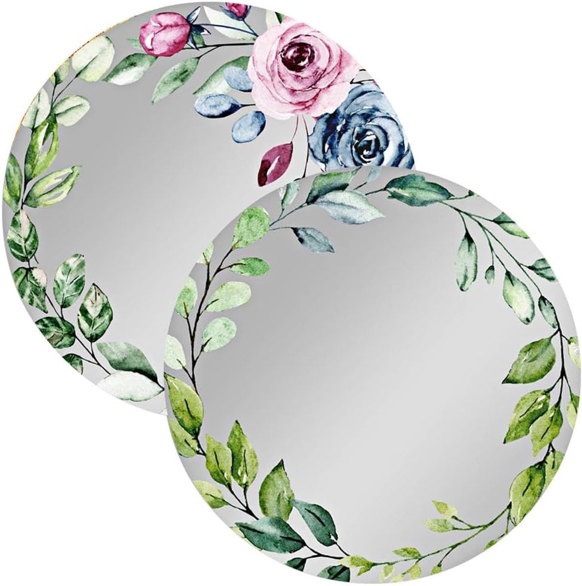 2x Magnetische Kluisspiegel Acryl Rond Onbreekbaar Decoratief voor School, Gym, Koelkast en Kantoor