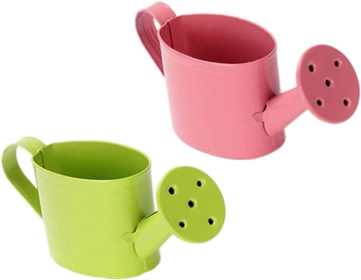 Mini Gieter Set - Speelgoed waterkoker - Miniatuur Decoratie - Met Handvat - 3.5D x 9B x 3H cm - Groen
