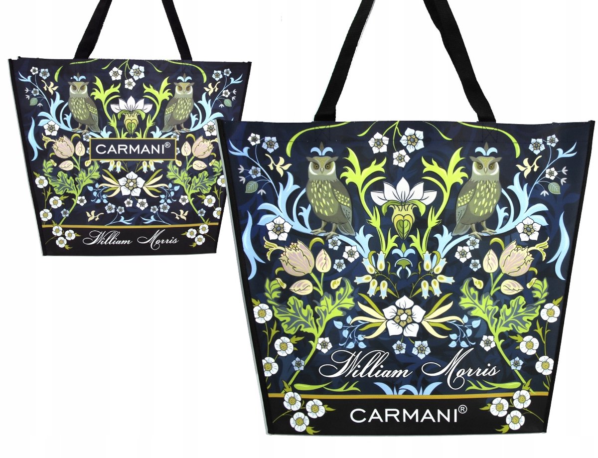 W. Morris Schoudertas XL - Grote Shopper met Schilderijmotief
