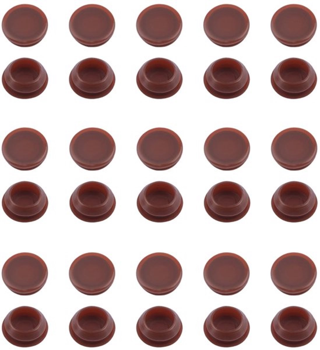Drempelschroefdoppen 30 stuks - PVC Zacht Plastic - Decoratieve Hoezen - Bescherming voor Meubels - Hoge Kwaliteit - Gemakkelijk te Bevestigen - Schroefdop