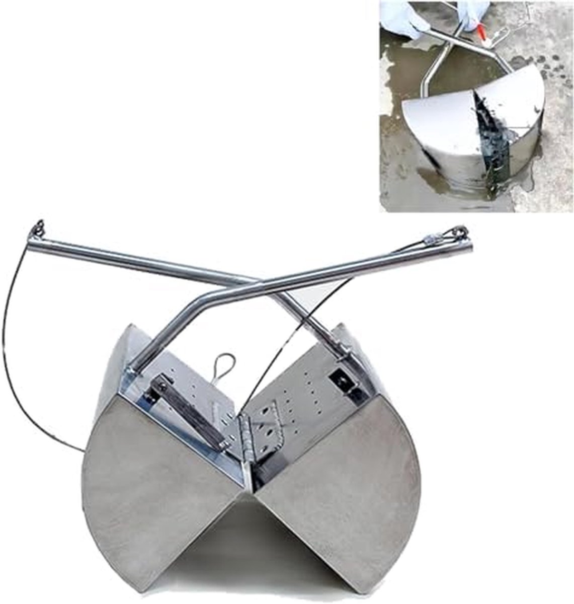 Modderbemonsteringsgreep - Bodem sampler Slibcollector - Onderwater Bemonstering - Waterafvoer Ontwerp - 3L/5L - Zilver