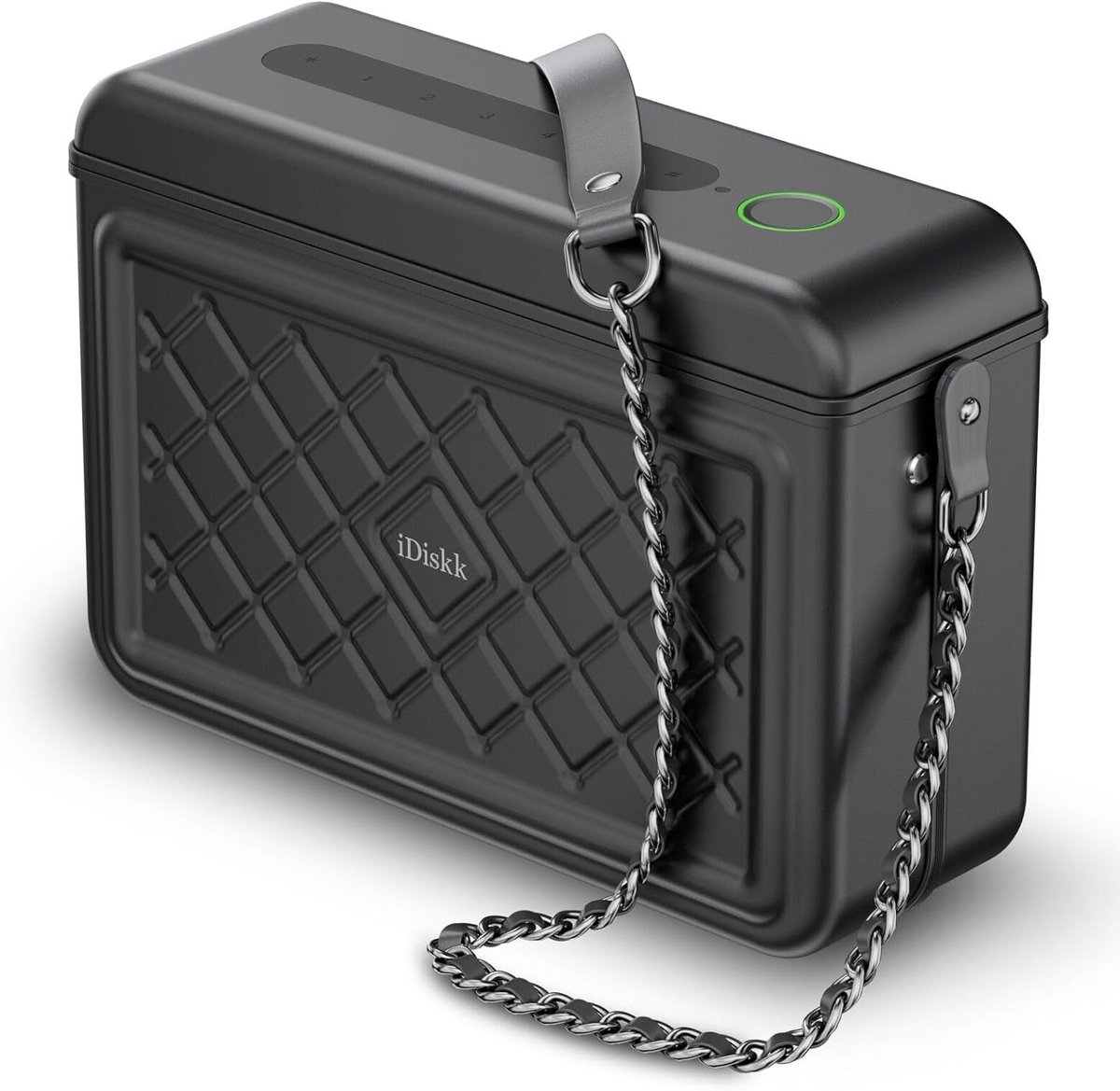 Telefoonkluis - Aluminium - Elektronisch Vingerafdruk- en Wachtwoordslot - Met Ingebouwde 8000mAh Powerbank - Voor iOS Gebruikers