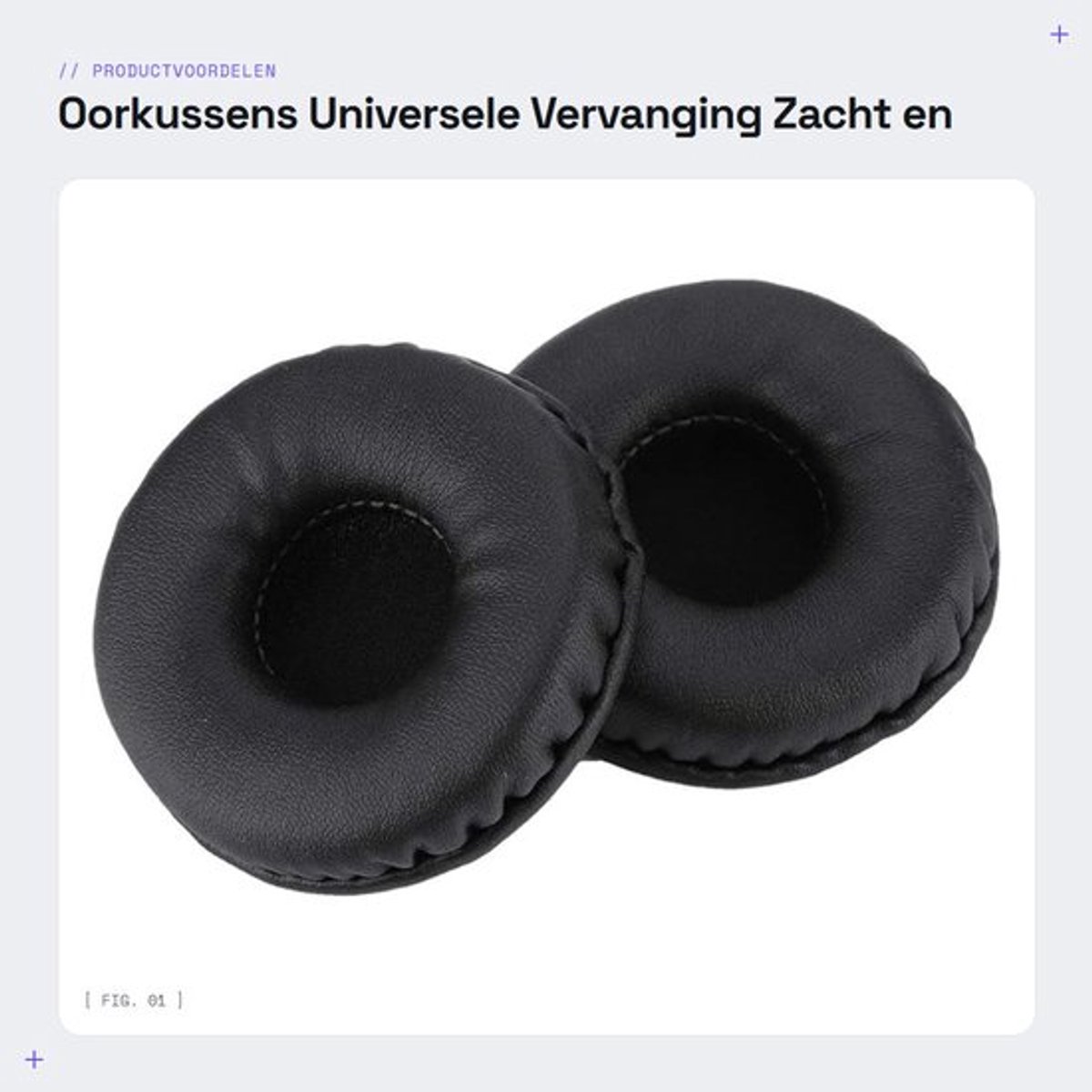 Oorkussens - Universele Vervanging - Zacht en Comfortabel - 70 MM - Headset Oorkussens - Geluidsisolatie - Geschikt voor Diverse Hoofdtel...
