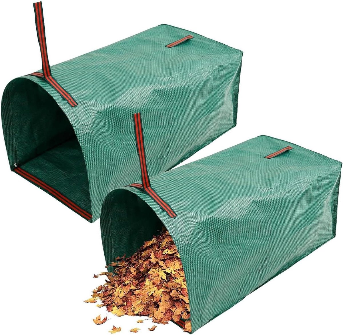 Tuinafvalzakken - Opvouwbare container - Afvalbeheer - Grote capaciteit - 270 liter - Groen