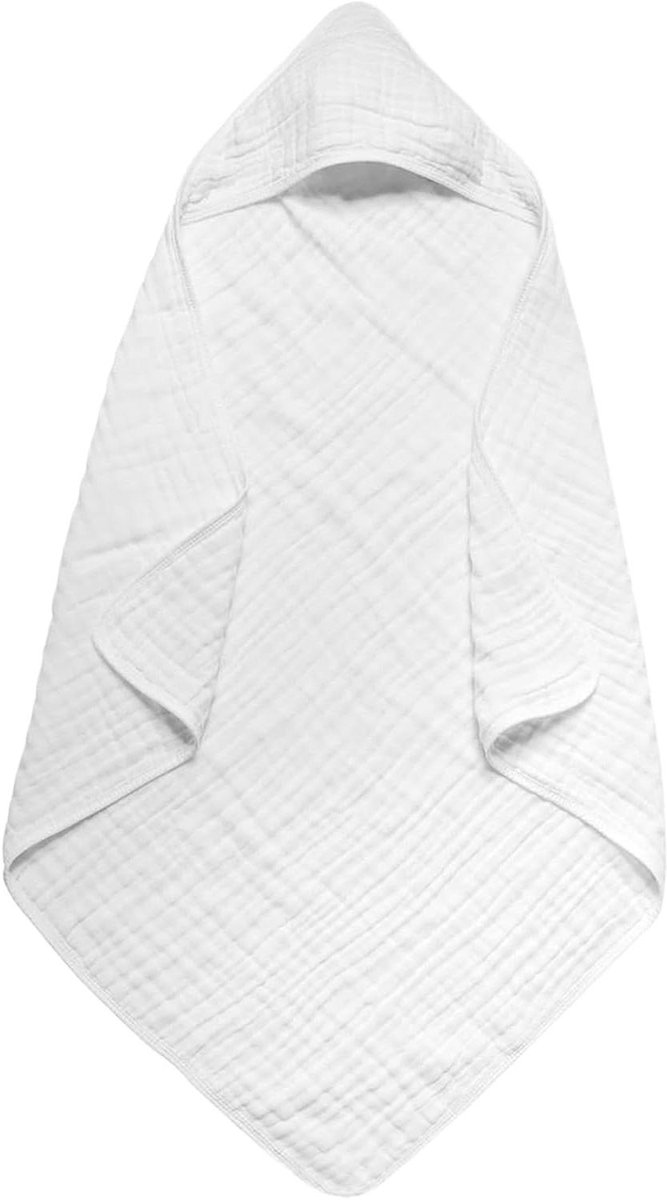 Baby Handdoek met Capuchon - Kinderbadjas Baby - Na het Baden - Sneldrogend Zacht Materiaal - 89 x 89 cm