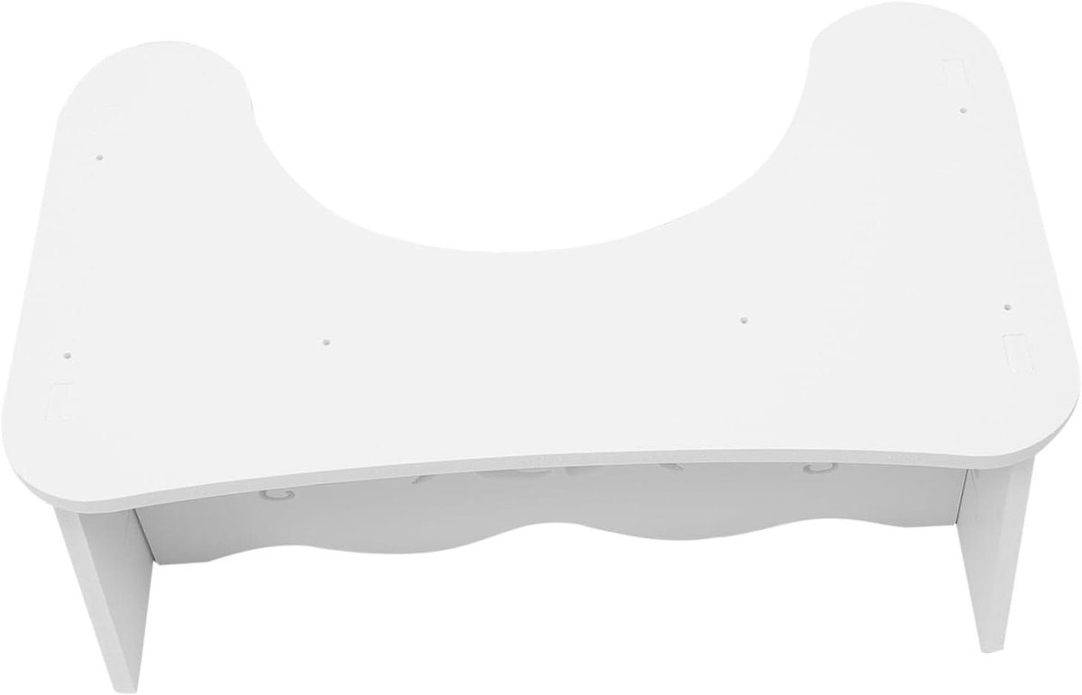 Toilet Voetenbankje - Krukje Kinderen - Badkamer Hulp - Stabiele Steun - 47.5 x 27.5 x 17.5 cm - Wit