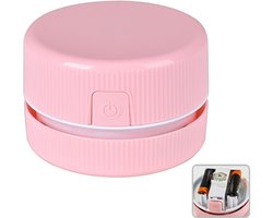 Mini Tafelstofzuiger Roze voor Diamond Painting Accessoires, Opruimapparaat voor losse strasssteentjes en Diamond Art Afval