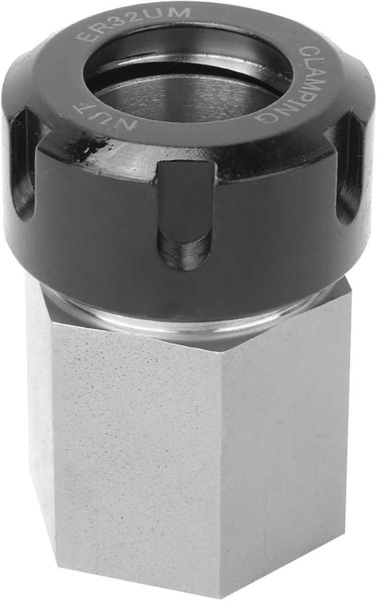 ER32 Hex Collet Houder van Hardened Tool Steel voor CNC Frees- en Draaimachines met Doorvoeropening
