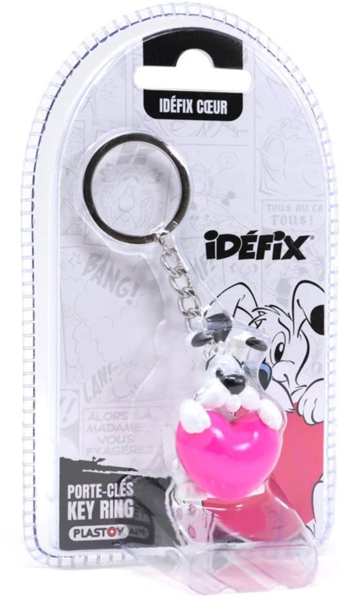 Plastoy Asterix Keychain Dogmatix Pink Heart (Blister) Keyrings