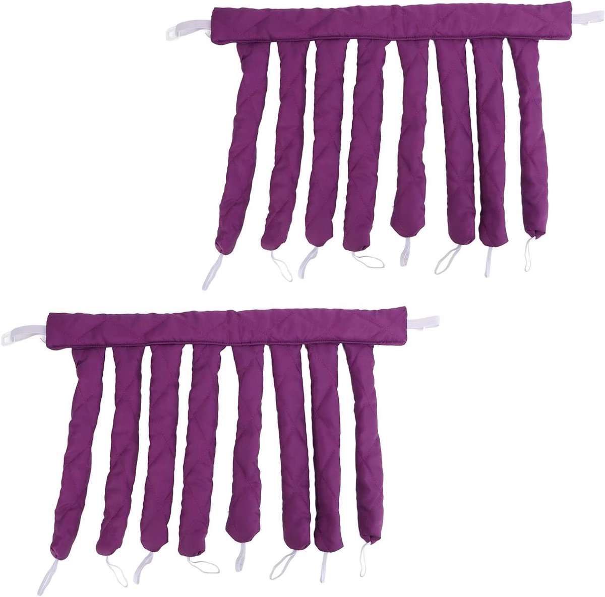 Haar Krul Hoofdband - Krulroller Set - Haar Stijlen - Hitteloos Krullen - 2 Stuks - Paars