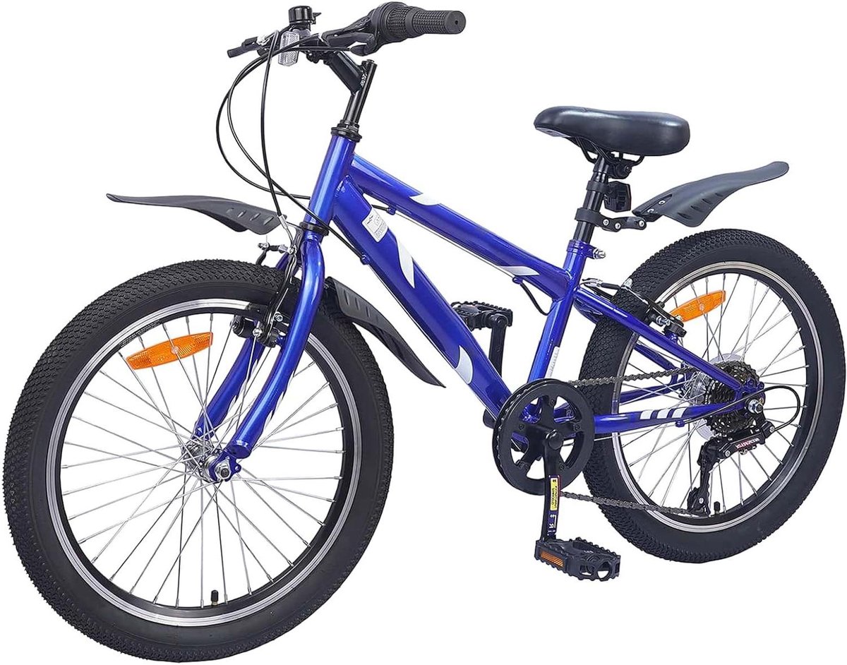 Kinderfiets sfiets sfiets Vrije Tijd 6 Versnellingen 20 inch Donkerblauw