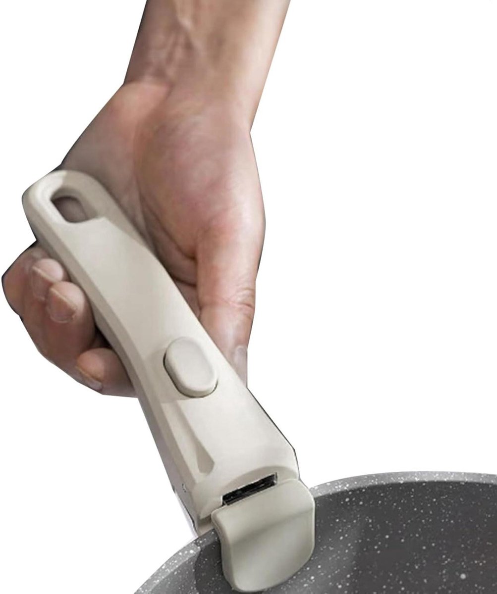 Afneembare Pannengreep - Universele Handgreep - Koken - Eén-aanraking Bediening - 205 x 52 cm - Wit