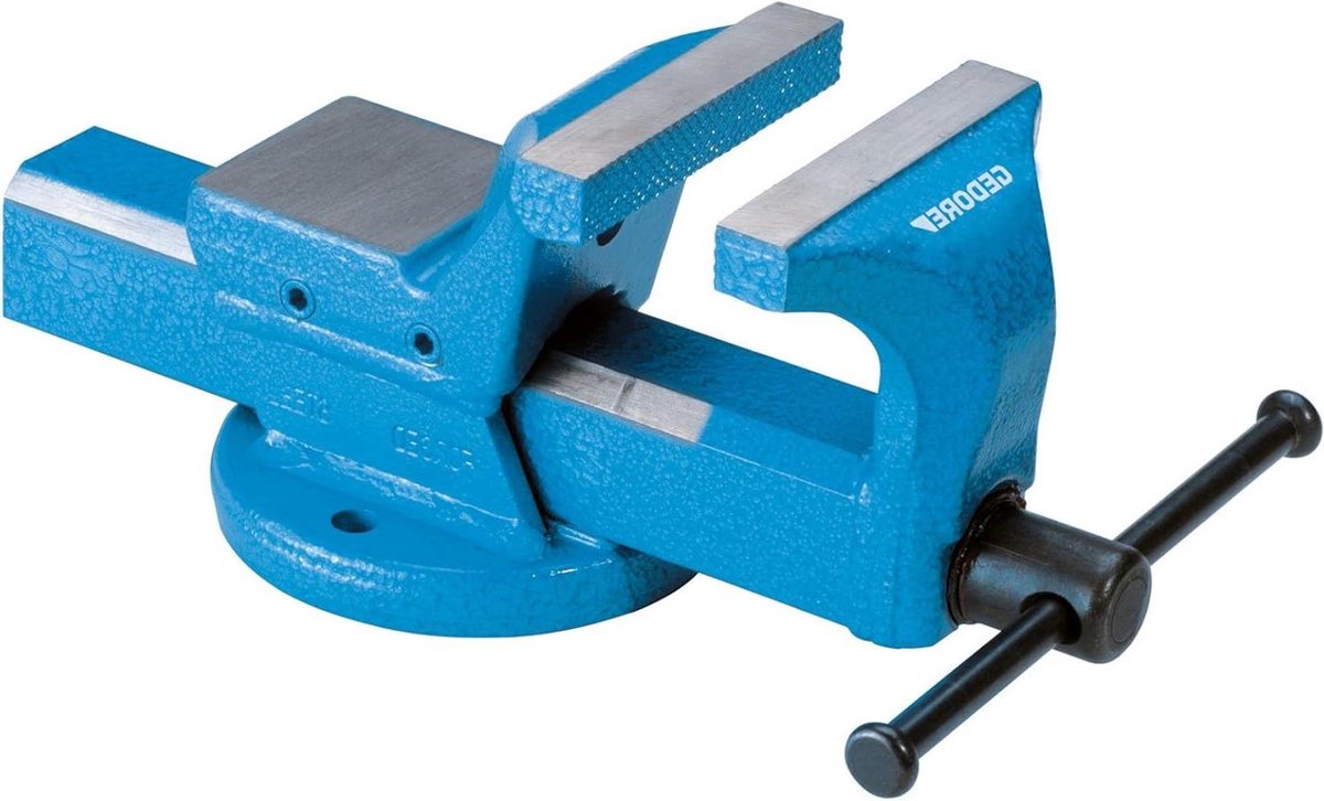 Parallelle bankschroef - Werkbankklem - Metaalbewerking - Geharde klembekken - 150 x 200 mm - Zilverkleurig