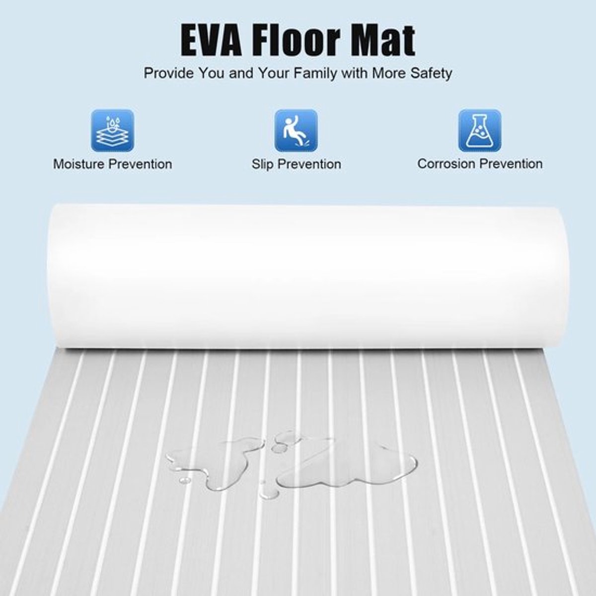 240×90x0.6cm EVA Foam Faux Teak Boot Dek Mat Decking Vel Jacht Vloeren Anti Slip mat Zelfklevende Voertuig Pa