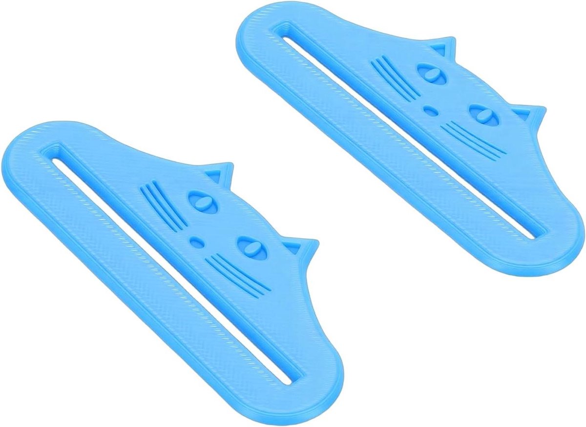 Kattensnack Dispenser - Voerhulpmiddel Kat - Katten Trainen - Instelbare Drukregeling - 11 x 9 x 2 cm - Blauw