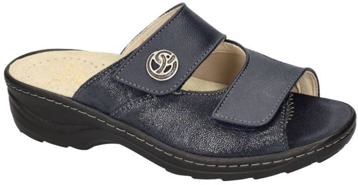 Fidelio Hallux -Dames - blauw donker - slippers & muiltjes - maat 38