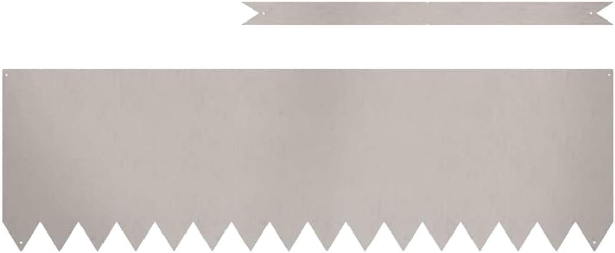 Tuinrand 30 Stuks - Graskant Afscheiding - Tuin Decoratie - Weerbestendig Cortenstaal - 100 x 0.5 cm - Bruin