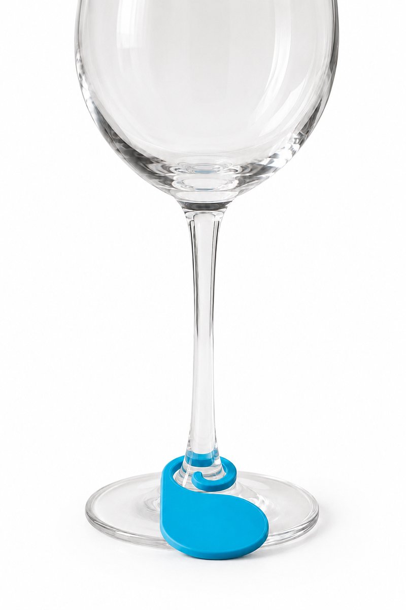 Wijnbedels Set van 18 – Wijnglas Markers in Verschillende Kleuren – Glasmarkeerders voor Feestjes en Etentjes