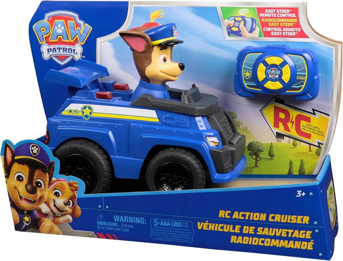 Afstandsbestuurbare Auto voor Kinderen met LED Verlichting, Vanaf 3 Jaar
