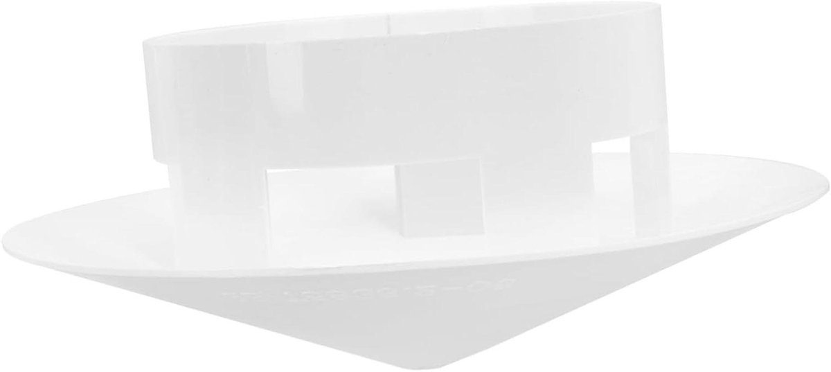 Dak Regendop - Schoorsteenkap Regenhoed - Schoorsteen Beschermen - Vogels Buiten Houden - 29x29x11 cm - wit