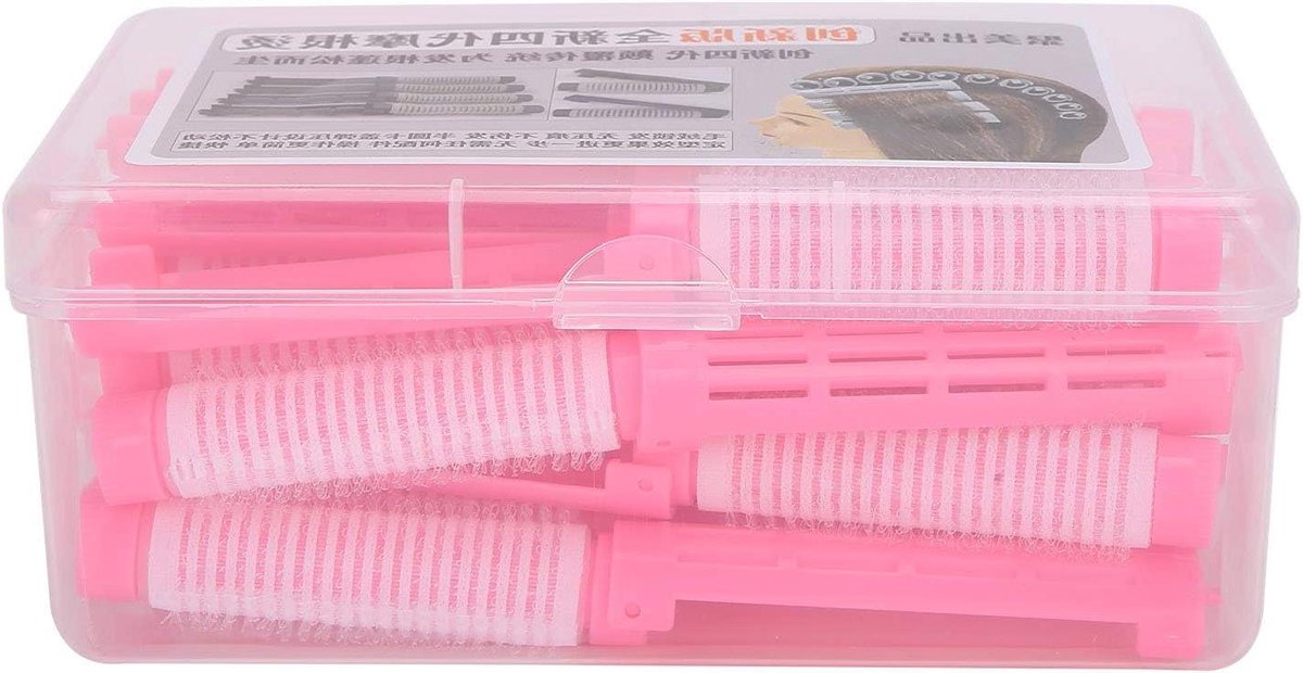 Haarpermanent Staven - Krulspelden Rollers - Haar Krullen - Zonder Hitte Beschadiging - 20 Stuks - Rozet