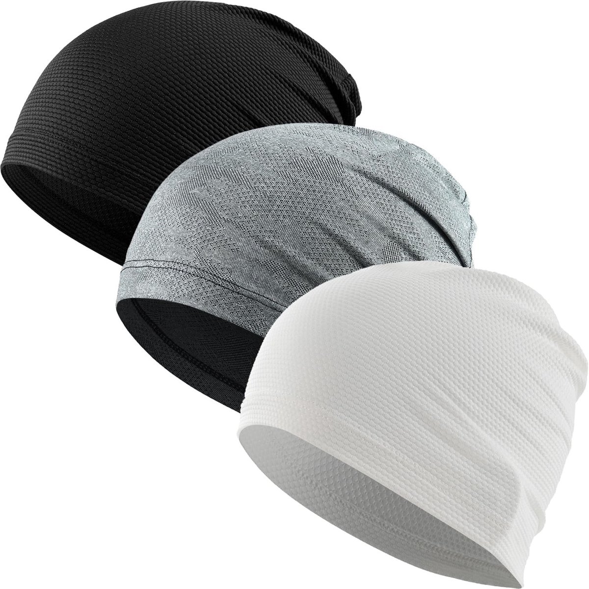 Koelmuts - Zwart - Ademend 3D Mesh - Unisex Sportmuts voor Fietsen en Hardlopen
