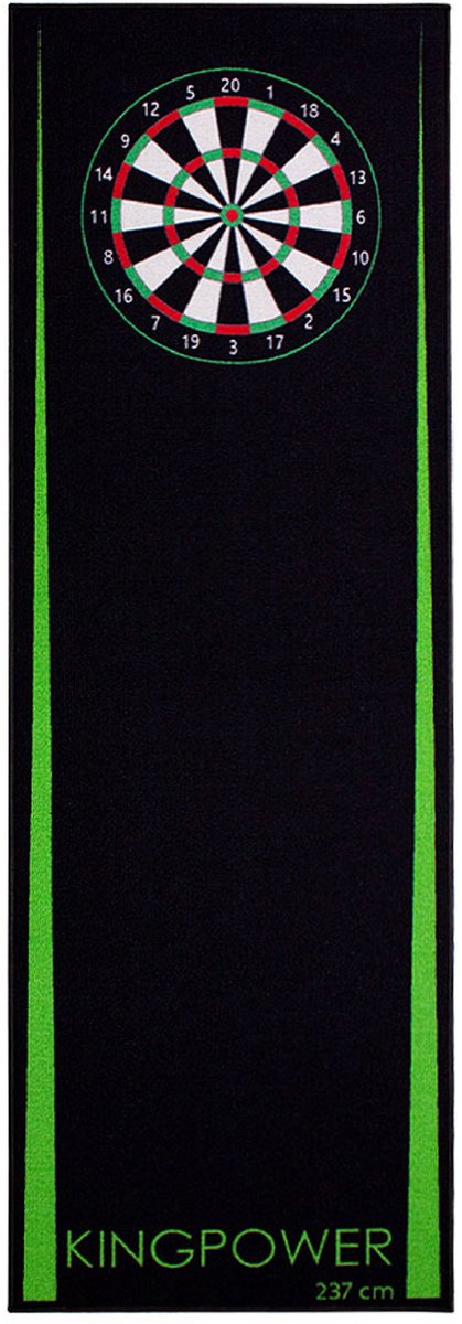 Kingpower Dart Mat Dart Tapijt Toernooimat Afvoerlijn Vloerbescherming Accessoires Darts Dartbord Dartbord 2 maten 237cm en 290cm verschillende designs