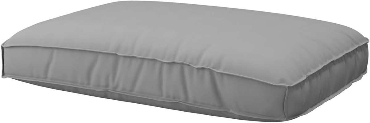 Palletkussen Zitting - Bankkussen Tuin - Comfortabel Zitten - Gestoffeerd Gevuld - 120 x 80 x 12 cm - Grijs