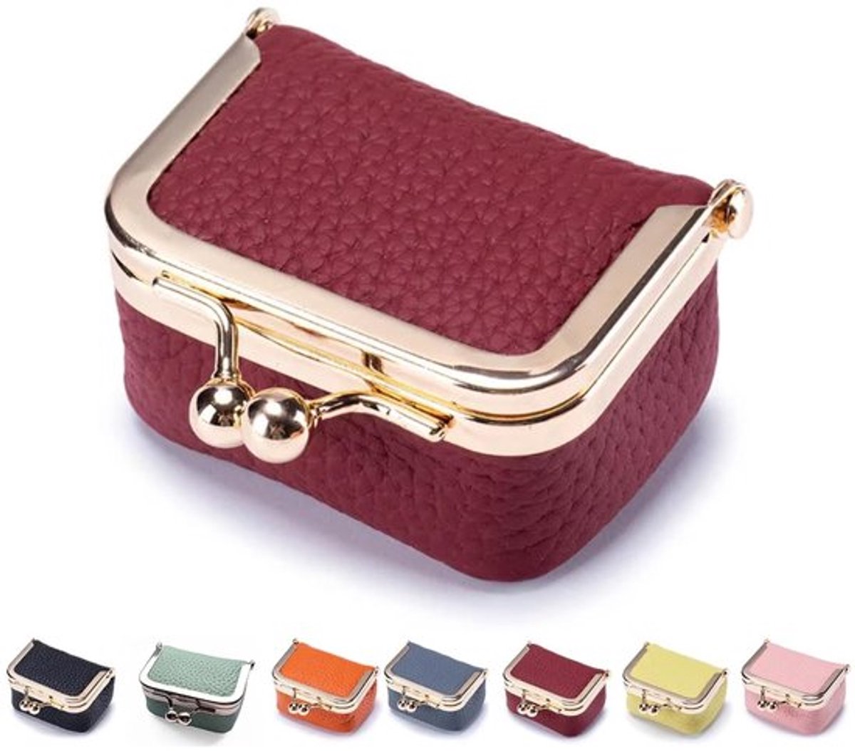 Juwelendoos Vintage Stijl - Mini Sieraden Organizer - Draagbare Lederen Portemonnee - Compact - Hoogwaardige Koeienhuid - 3.5x6.5x4.5cm - Sieradenbox