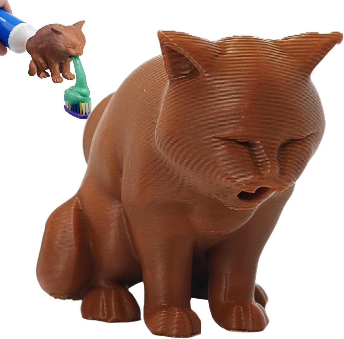 Tandpasta Dopknijper - Tube Uitknijper - Tandenpoets Routine - 3D Geprinte Dierenvorm - 10x13 cm - Meerdere Dieren