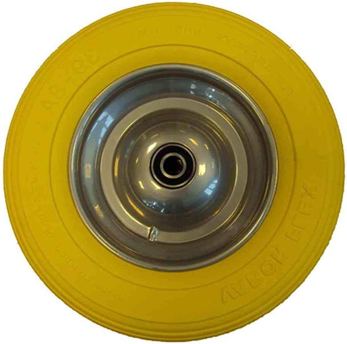 Wiel Kruiwagen - Stevige band - Verplaatsen van materialen - Lekvrij PU-schuim - 400x100mm - Grijs