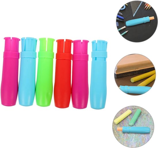 Krijthouder - Krijtklem Verlengclip - Lesgeven Schrijven - Automatische Krijtklem - 12.5 cm - Gemengde Kleuren — afbeelding 5
