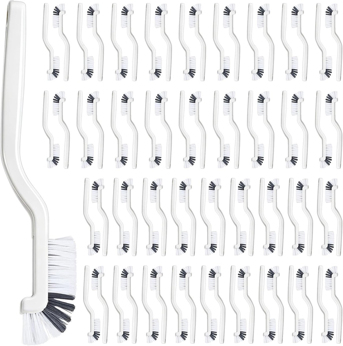 150 stuks keukenschrobborstel, grote verpakking, gootsteen, badkamer, rand, hoekreiniging, borstels, serviesschrobber met stijve borstelharen voor huishouden, ramen, tegels, lijnen, spoor