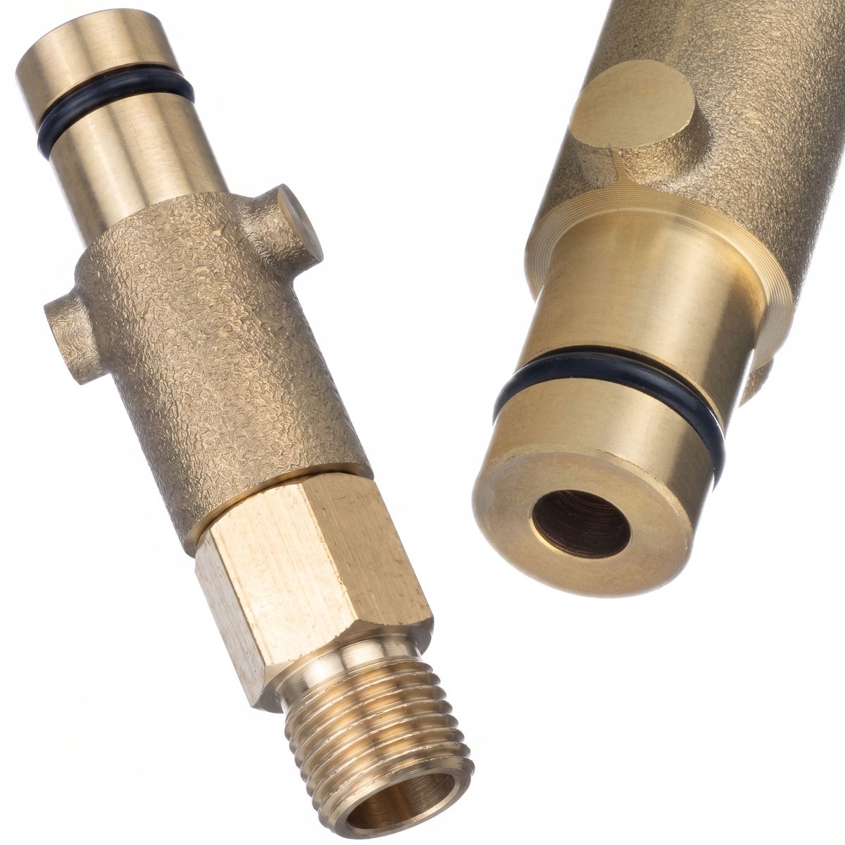 Rosfix Adapter Vervanging - Messing 1/4" Buitenfitting - 160 bar, 60°C - Geschikt voor Nilfisk, Stihl