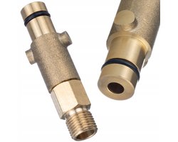 Rosfix Adapter Vervanging - Messing 1/4" Buitenfitting - 160 bar, 60°C - Geschikt voor Nilfisk, Stihl