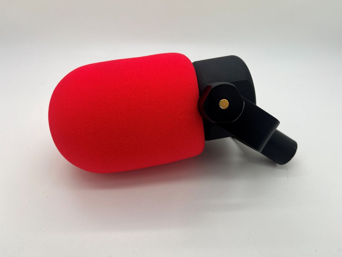 Microfoon plopkap -Rood- Geschikt voor de rode podmic