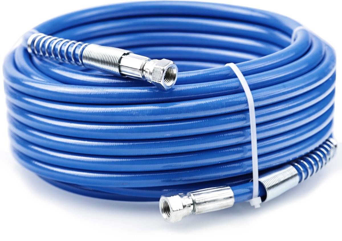 Rosfix Slang Airless Verfspuit - TPU Urethaan Beschermd, Anti-Knikveren - 10 m, 228 bar, 1/4"" Aansl