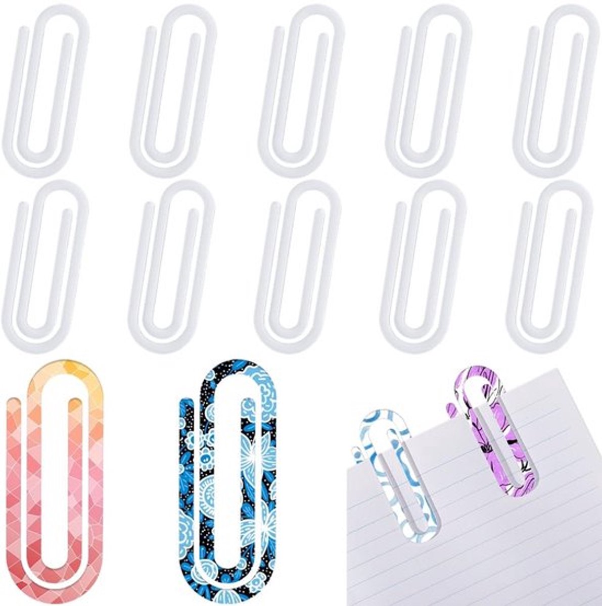 10 Stuks Jumbo Paperclips voor Sublimatie en Doe-Het-Zelf Projecten