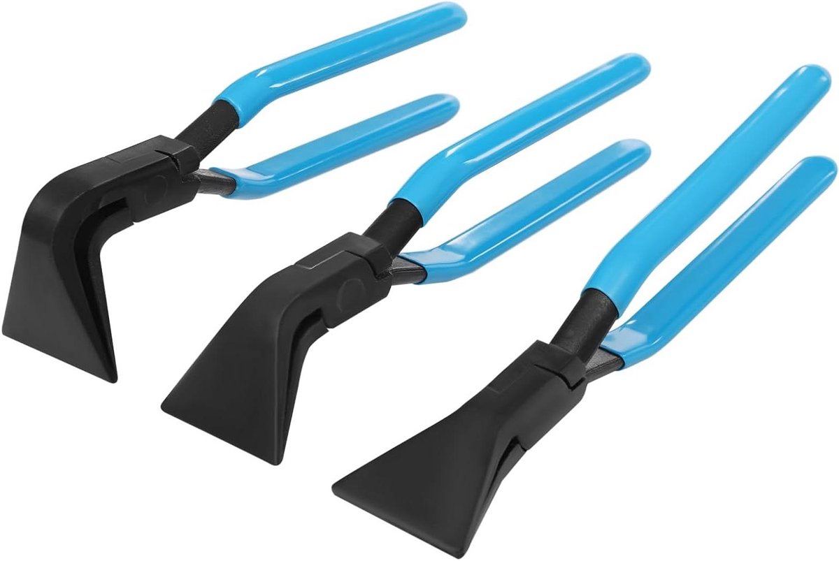 Vouwtang Set - Buigtang 3-delig - Carrosserie Werk - Verschillende Buighoeken - 60 mm Bekbreedte - Blauw