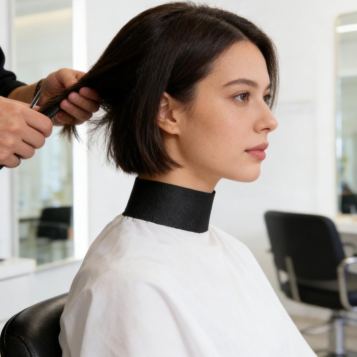Wegwerp Nekstrips - Kappersnekbanden Nekpapier - Haarstyling - Huidvriendelijk en Ademend - 10 stuks - Zwart