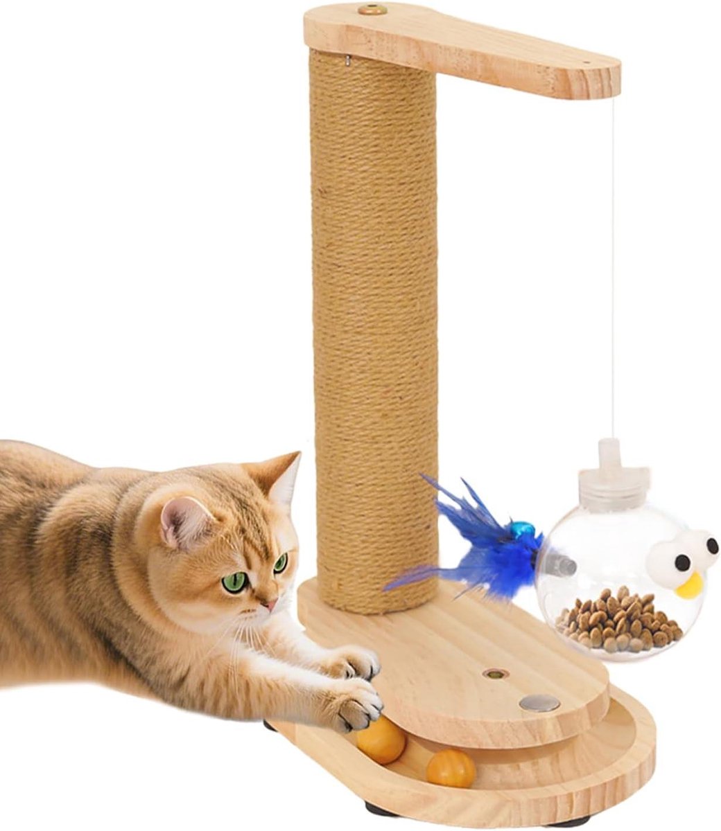 Kattenkrabpaal - Krabmeubel Kat - Meubels Beschermen - Met Snoepdispenser - 35 cm - Niet gespecificeerd