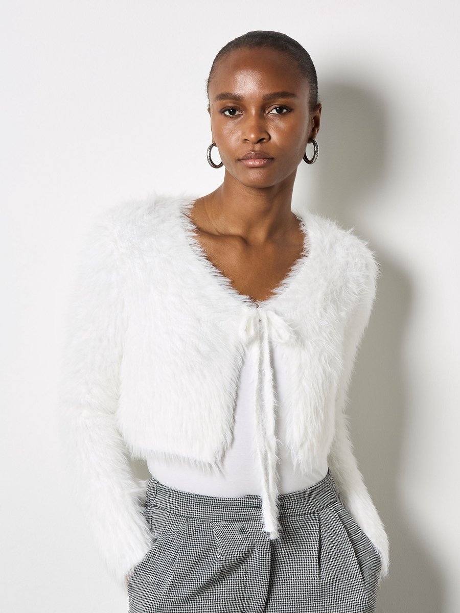 Fluffy Cropped Bolero