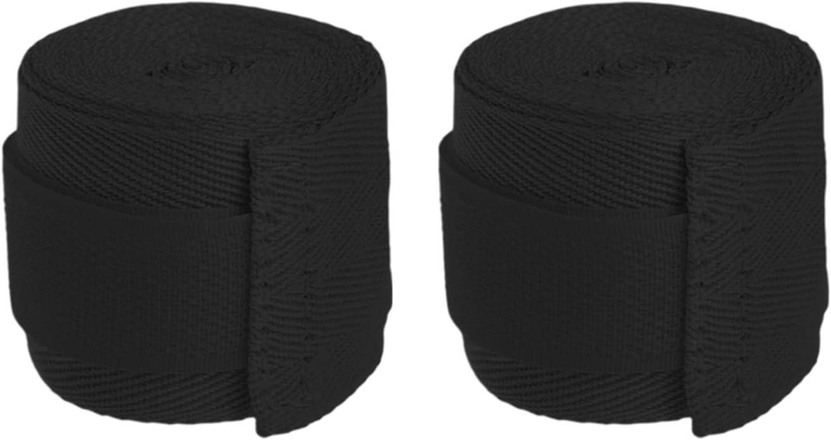 Boksen Handzwachtels - Handwikkels Vechtsport - Training Bescherming - Wasbestendig Ontwerp - 15 centimeter lengte - Zwart