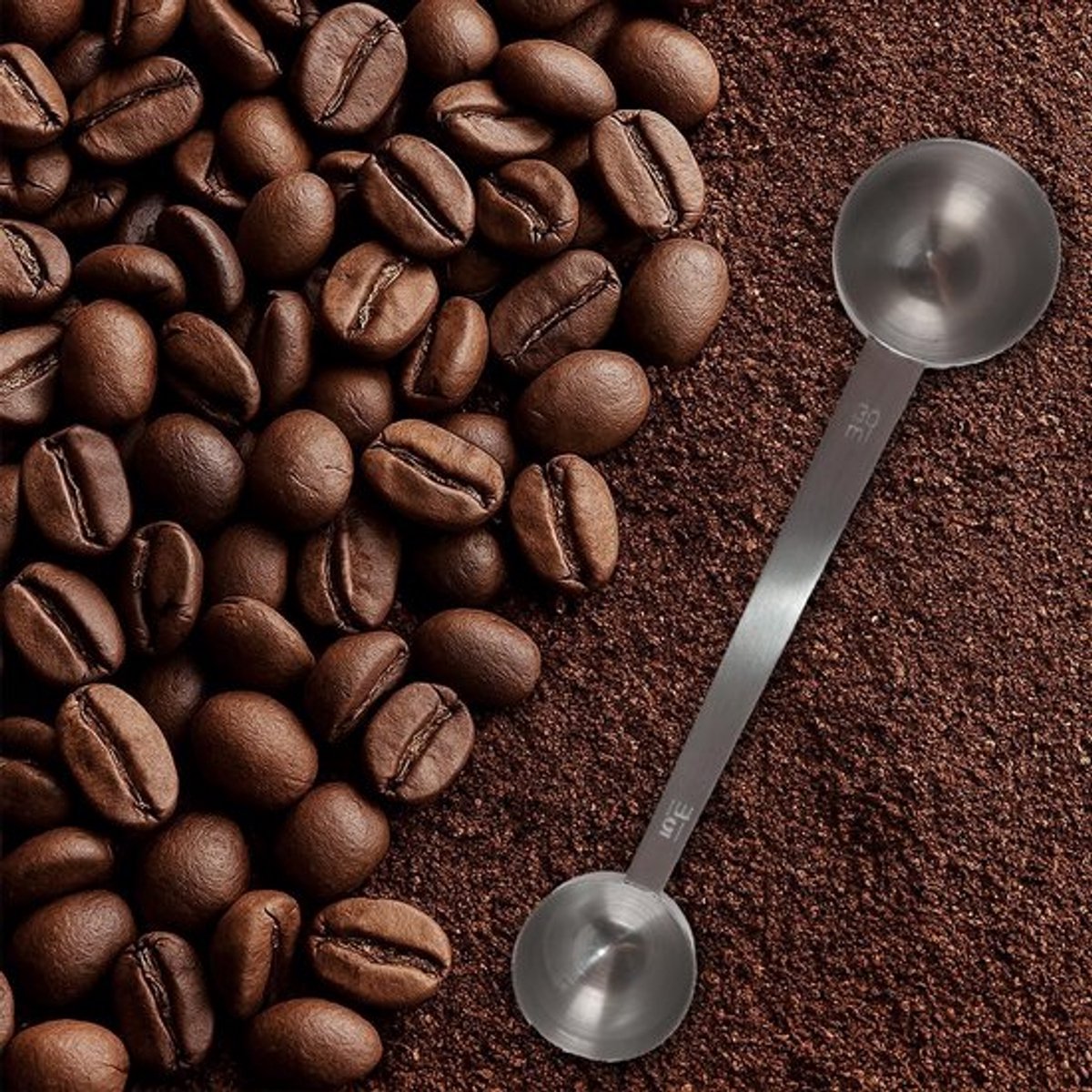 Maatlepels Dubbelzijdig 30g/15g - Roestvrij Stalen Maatlepels - Poederdispenser - Koffie/Ingrediënten - Voedselveilig Materiaal - Maatschep