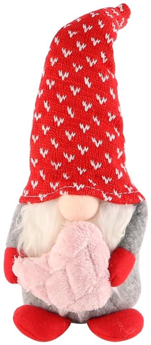 Kabouter Handgemaakt - Pluche Ornament - Uniek Cadeau - Decoratie Woonkamer - Moederdag/Valentijnsdag - Zacht en Comfortabel