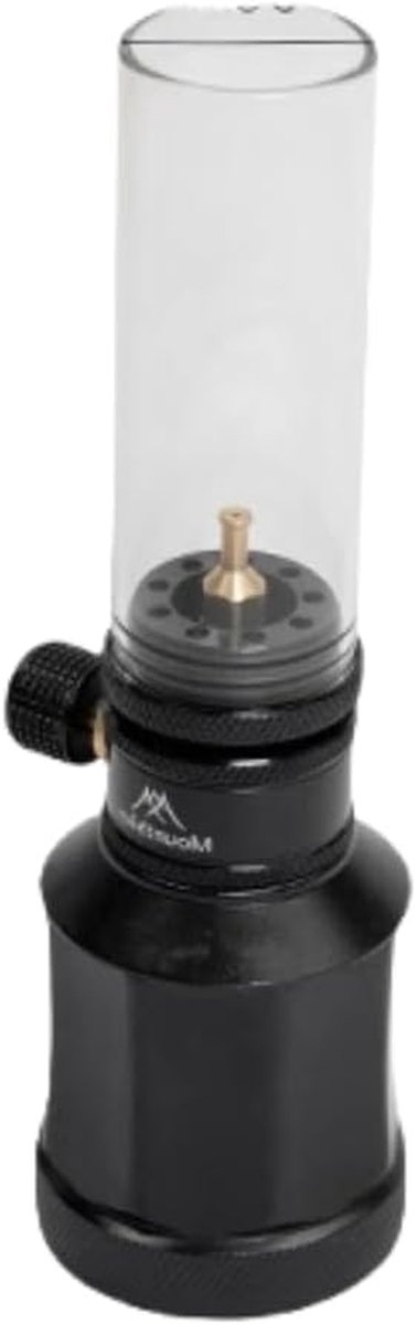 Gas Lantaarn - Camping Lamp Propane - Outdoor Verlichting - Verstelbare Vlam - 10 cm Hoog - Zwart