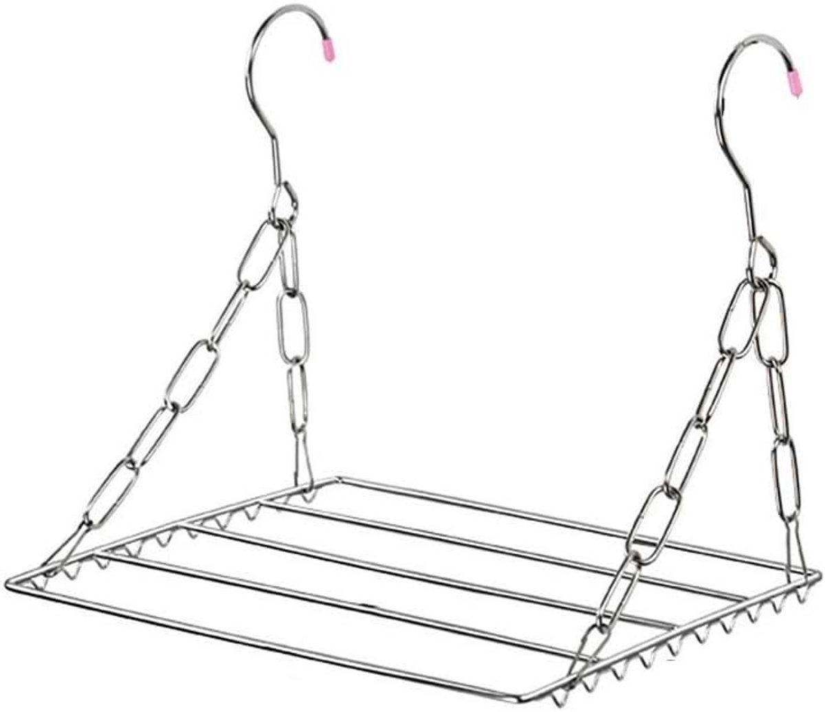 Droogrek voor radiator - Zilver - 30 x 25 x 25 cm - Roestvrijstalen Opvouwbaar Wasrek - Voor Binnen en Buiten