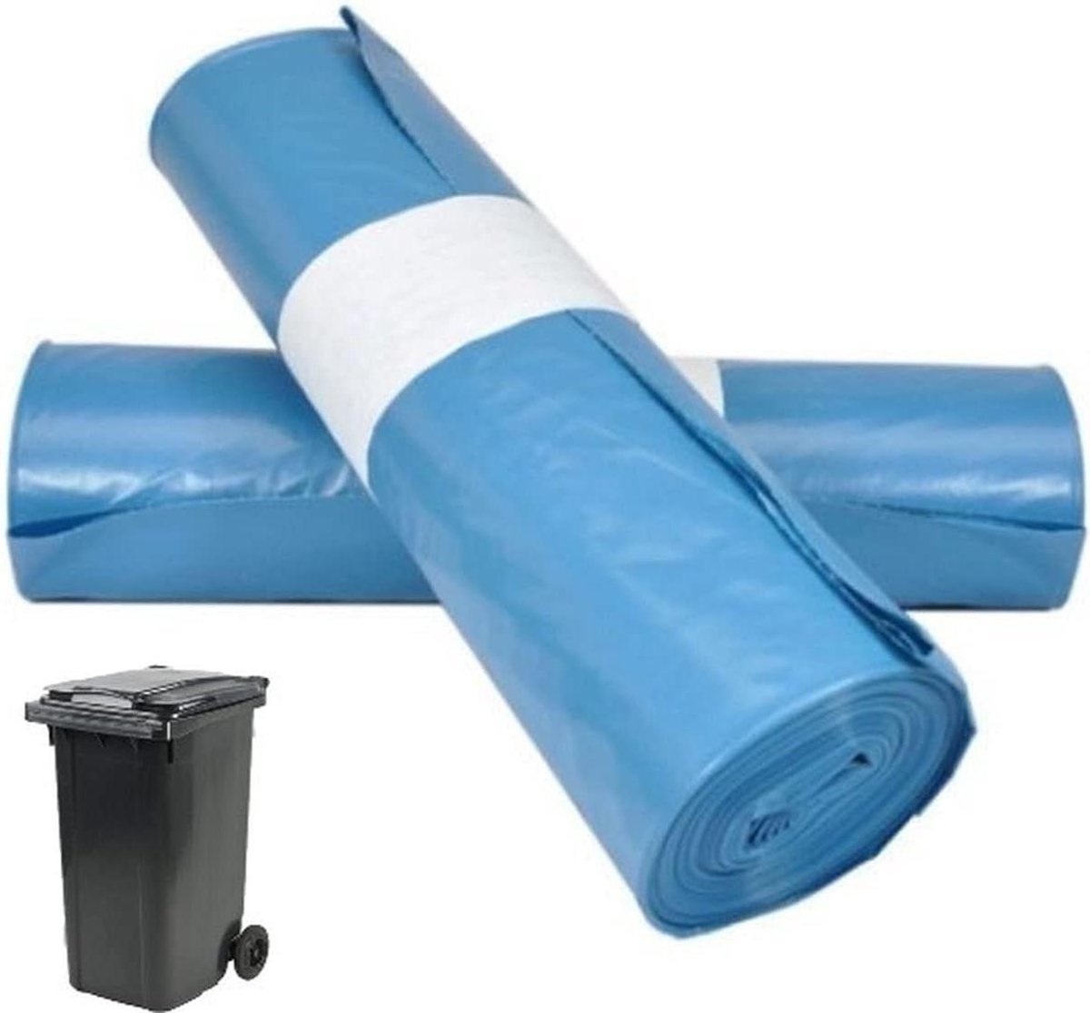 Afvalzakken - Vuilniszakken Containerzakken - Afval Verzamelen - Extra Stevig 70 Micron - 240 liter - Blauw