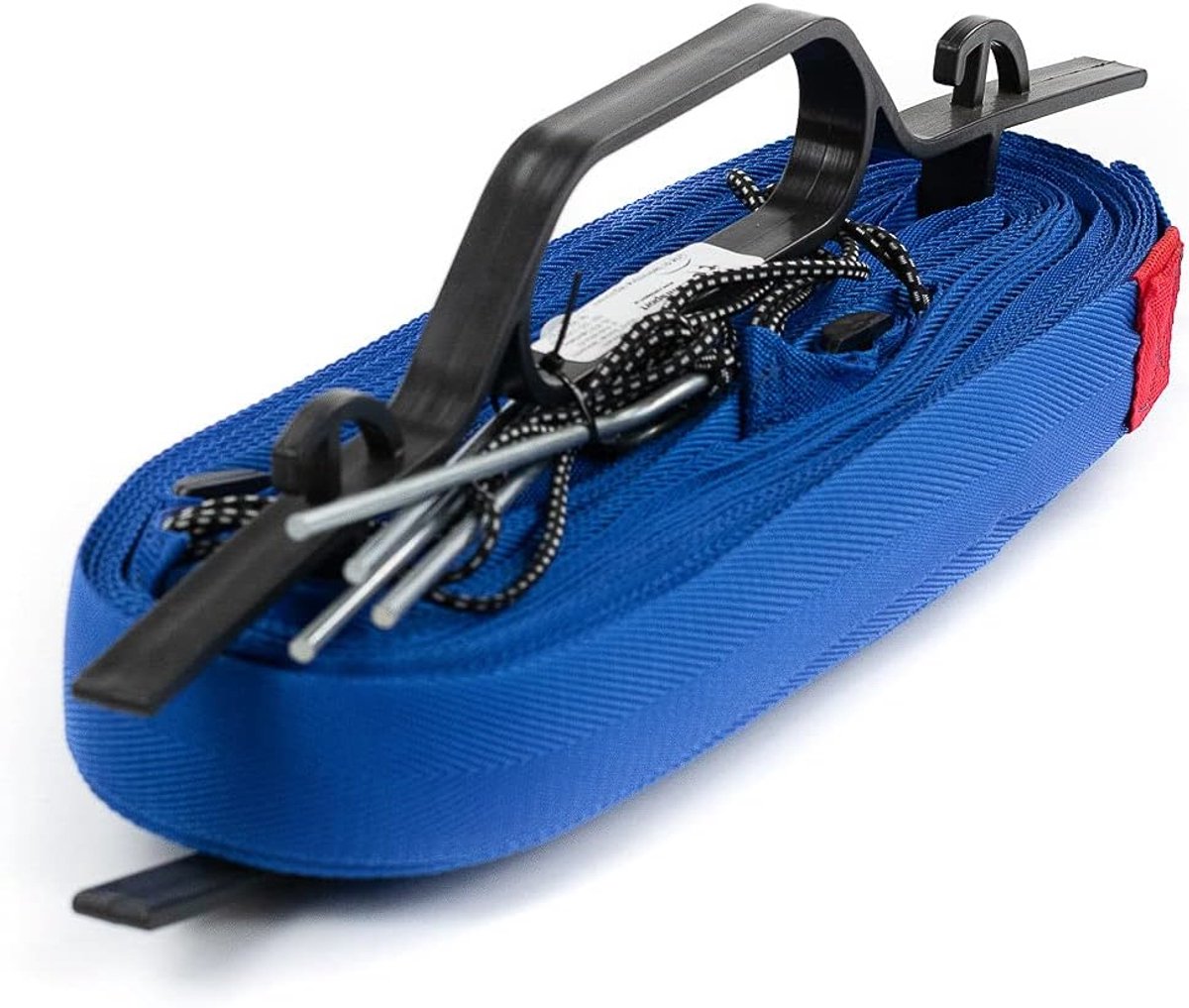 Lijnen voor badminton speelveldmarkering Courtline max. 6,15 x 13,4 m lijnen naar badminton breedte 4cm markering rood blauw geel gazon zand ankerhaak