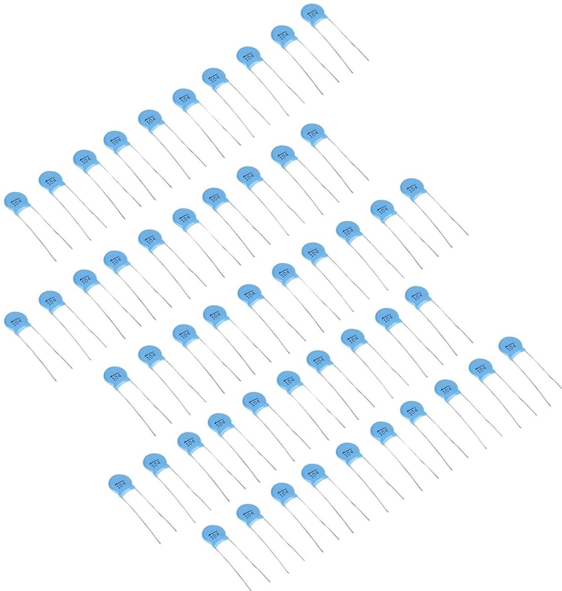 50 stks 1000 V Hoogspanning Condensator Kit, 104 M 0.1 uF 100nF Hoogspanning Disc Keramische Condensatoren Set voor Elektronische Professionals of Liefhebbers